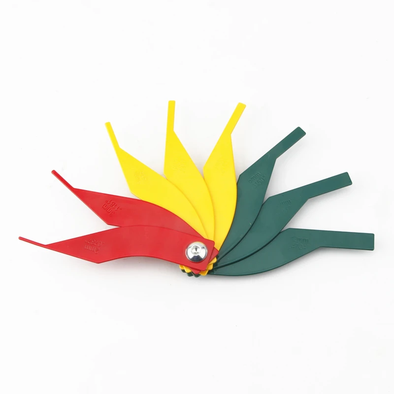 

8 In 1 Hand Measure Ruler Plastic Test Tool Universal Automotive Brake Pad Thickness Gauge 2/3/4/5/6/8/10/12mm