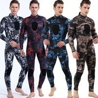 3mm camouflage diving suit mens cold proof warm one piece surfing suit wetsuit for cold water