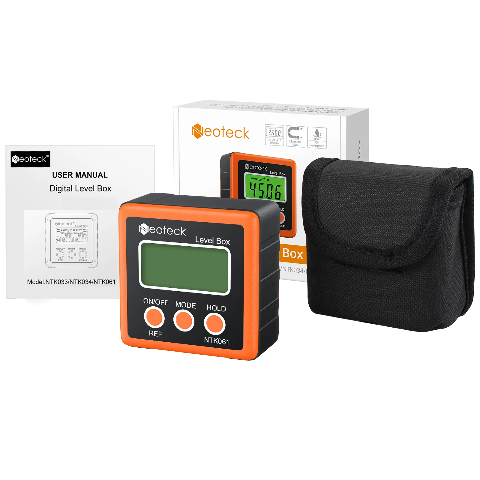 

Цифровой угломер, точный измерительный прибор с магнитным основанием, 4 х90 °, с ЖК дисплеем