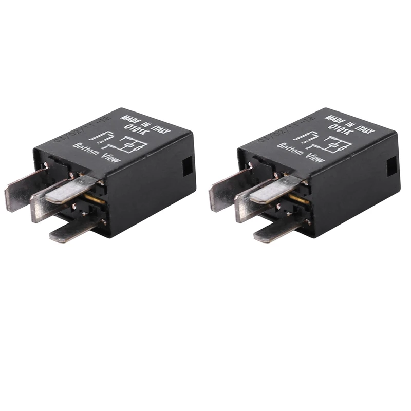 

2X 4-Pin Black Multifunction Relay For Ford 9L2T-14B192-AA