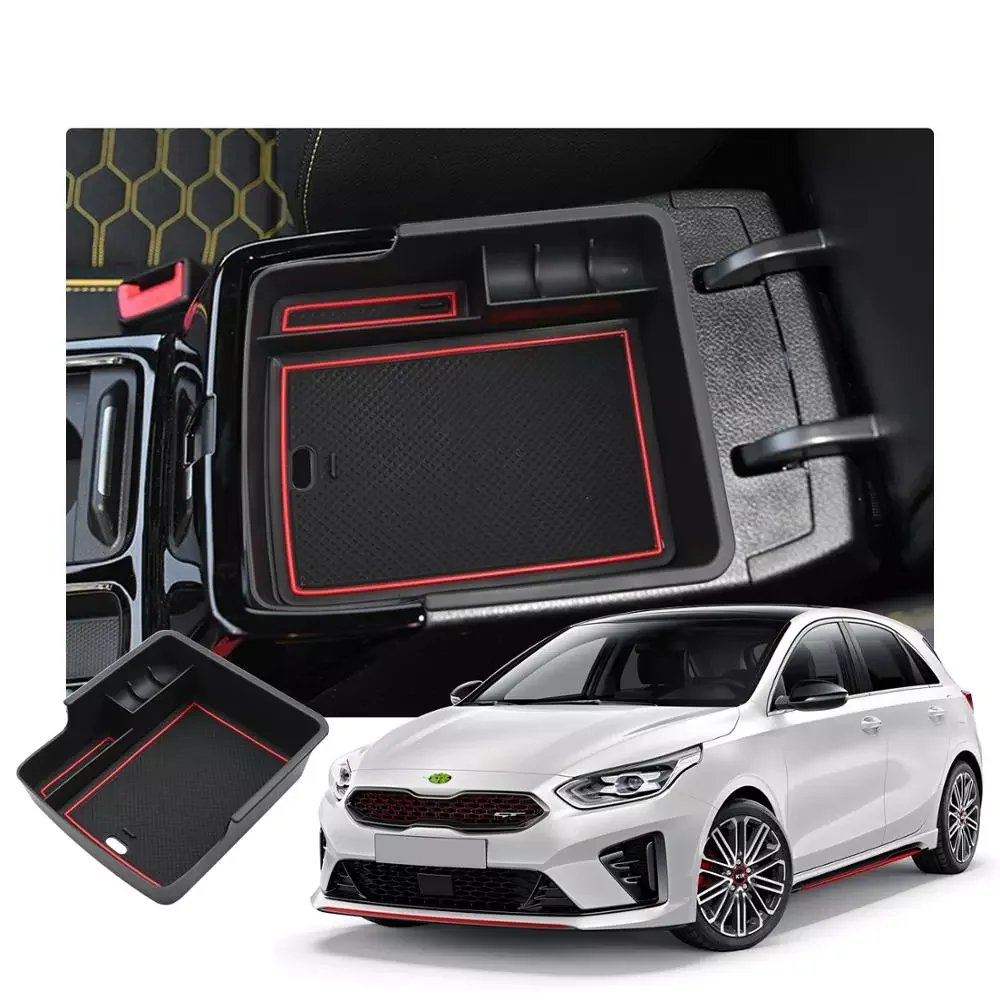 

Car Armrest Storage Box For Ceed For GT 2018 2019 2020 2021 Central Control Container Auto Interior Styling Accessories