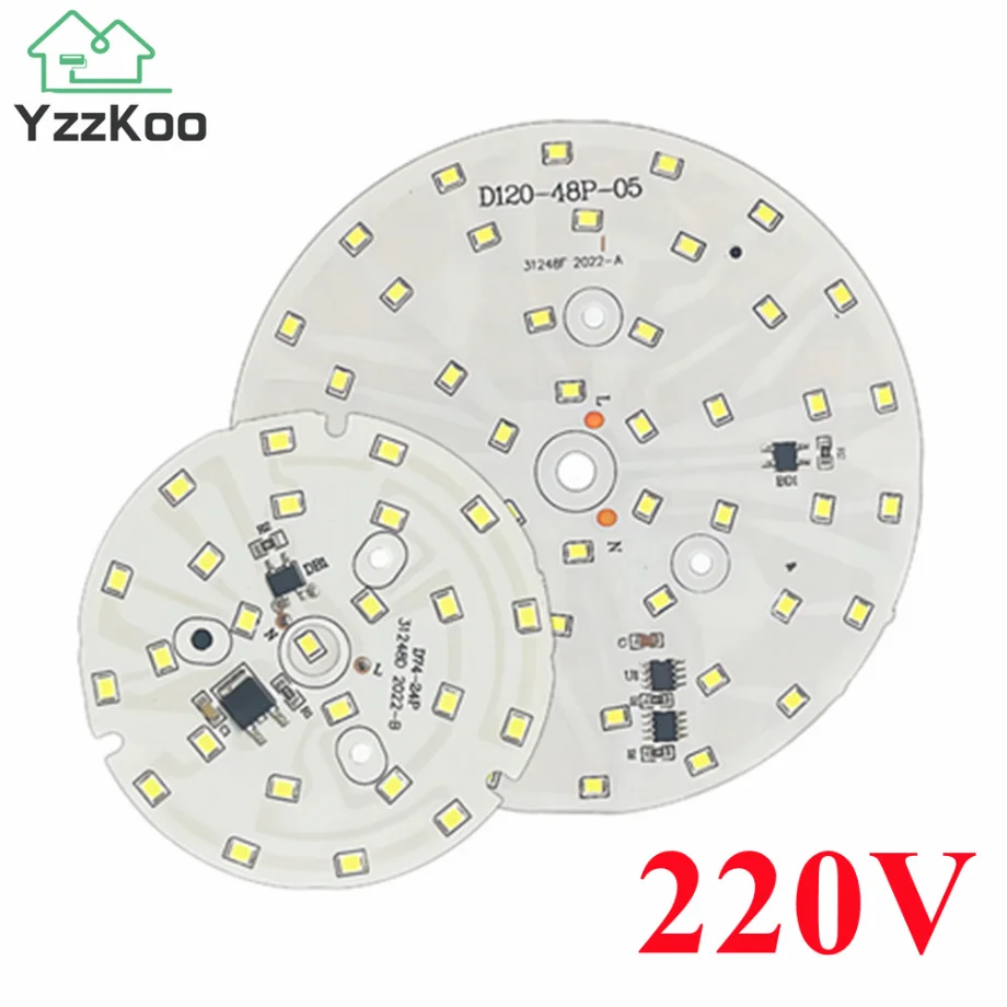 

YzzKoo LED Chip 5W 7W 9W 12W 15W 18W SMD 2835 Light Beads AC 220V-240V DIY For Led Downlight Cold/Warm White Lighting Spotlight