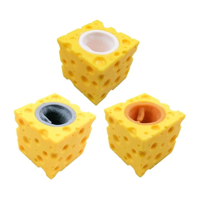 

Silicone Bubble Cheese Mice Box Children’s Gift Massage Ball