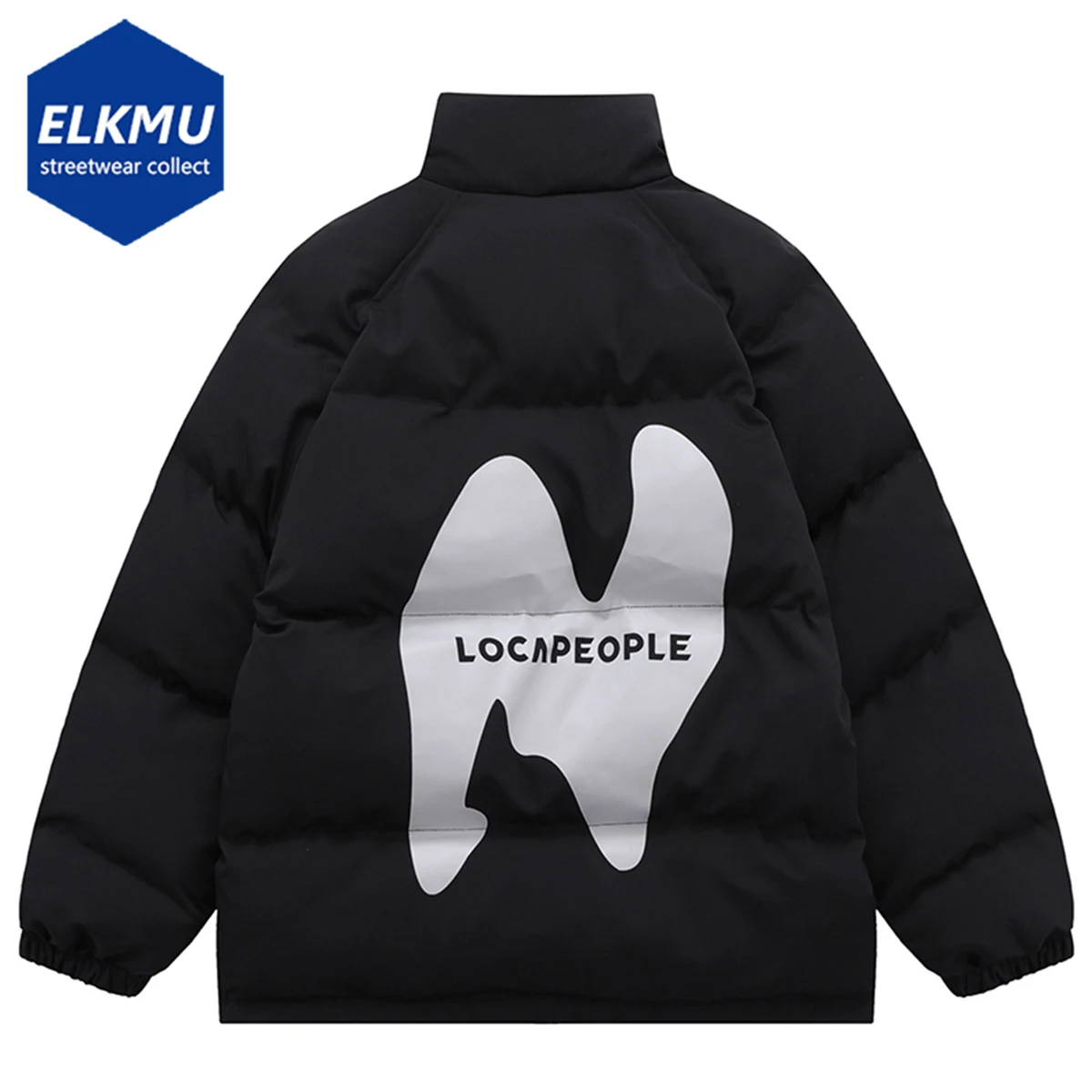 Men's Winter Coats Warm Thicken Parkas Padded Bubble Jackets Letter Printed Harajuku Streetwear Puffer Jackets