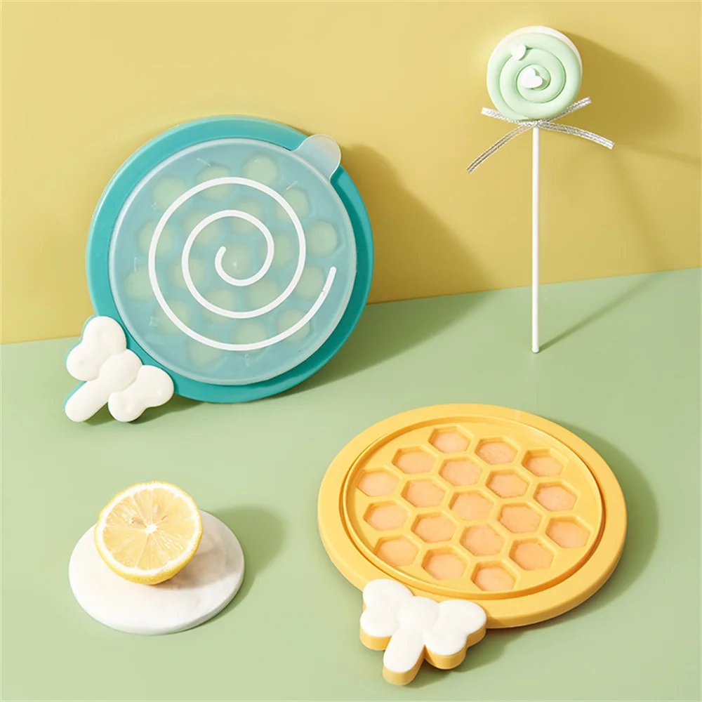 

Food Grade Plastic Mould Honeycomb Maker With Lid Diy Ice Maker Reusable Ice Tray Mold Kitchen Essentials Bar Tool