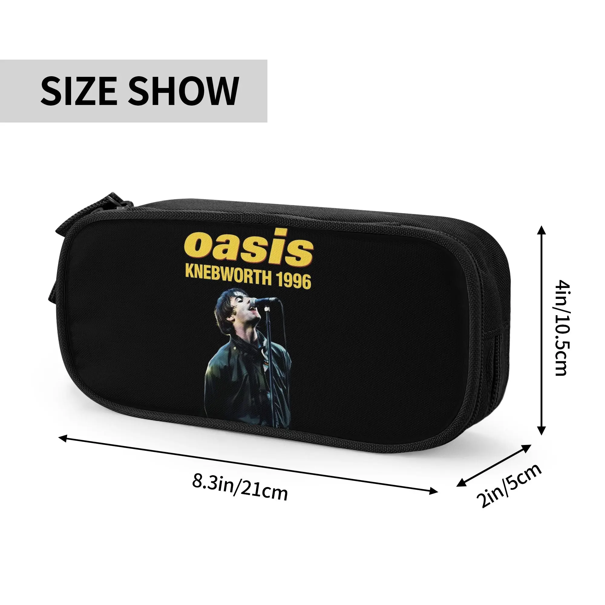 Фото Милые пеналы с британской музыкой в стиле O-Oasis для девочек и мальчиков, большая сумка-органайзер для ручек, школьные принадлежности №3