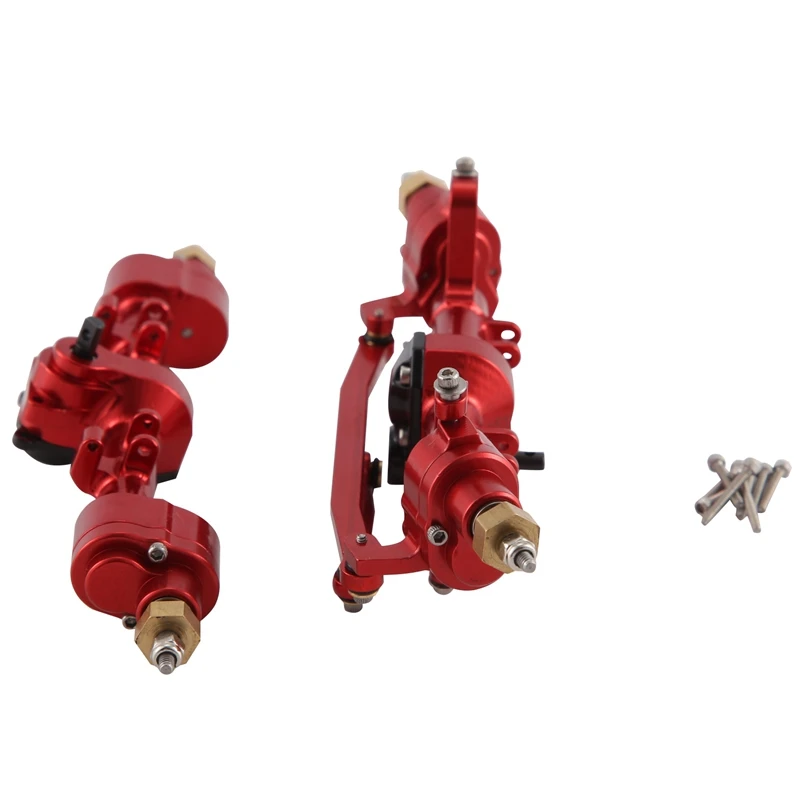 

Metal Front And Rear Portal Axle Set For 1/24 RC Crawler Axial SCX24 Gladiator JLU Bronco C10 Deadbolt Upgrades Parts
