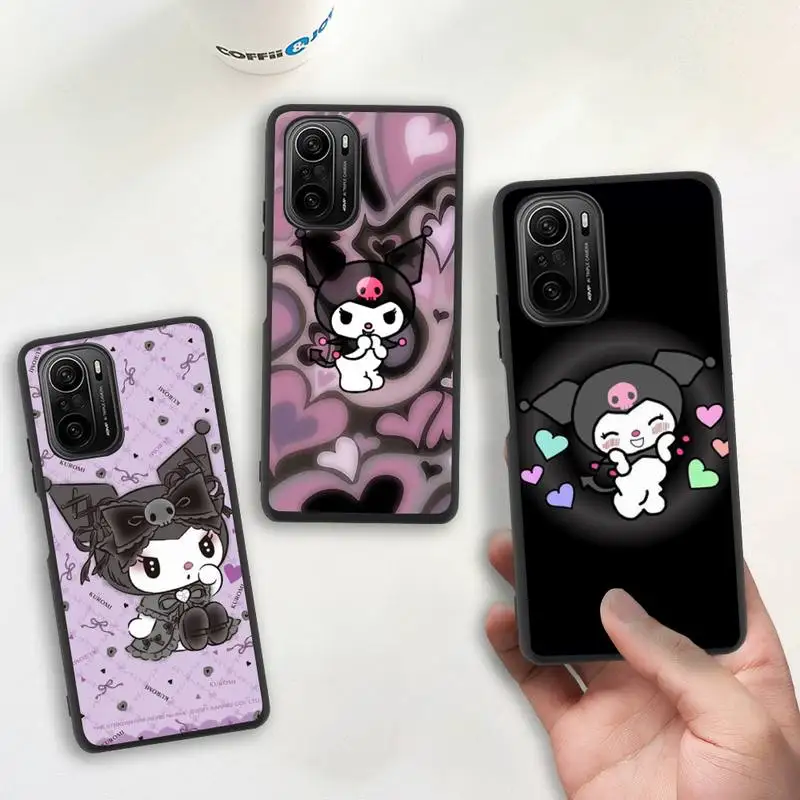 Милый мультяшный чехол для телефона Kuromi силиконовый мягкий Redmi 9A 8A Note 11 10 9 8 8T K20 K30
