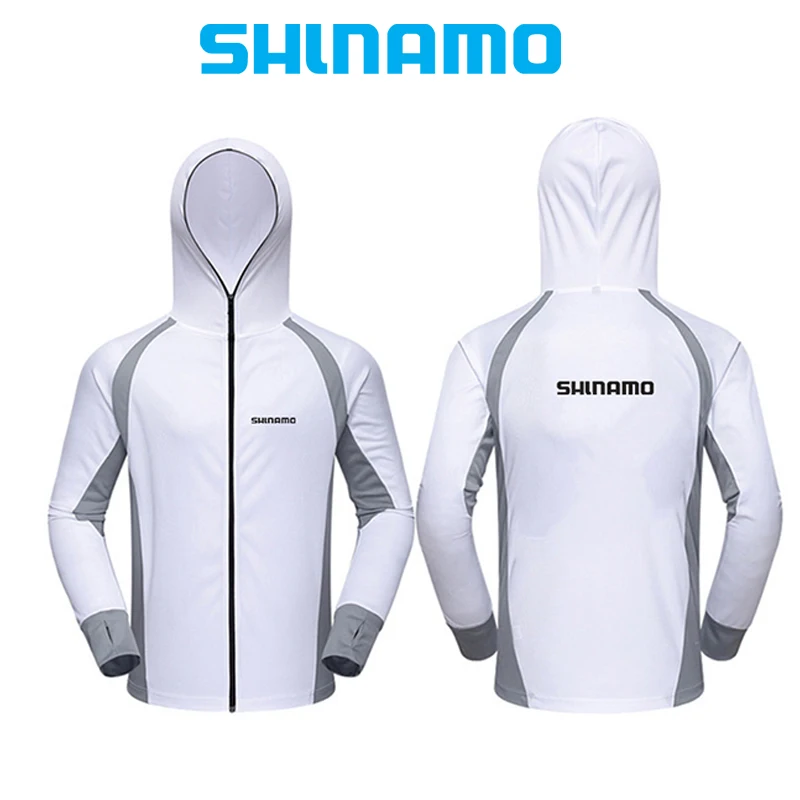 

Summer Autumn Men Outdoor Fishing Shirt UV Sun Protection Quick Drying Suncreen Clothes Thumble Hole Hoodie Hiking Cycling Coat