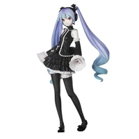 hatsune figure goth gown pvc model cartoon toys ornaments christmas present colletible model toys action figure anime