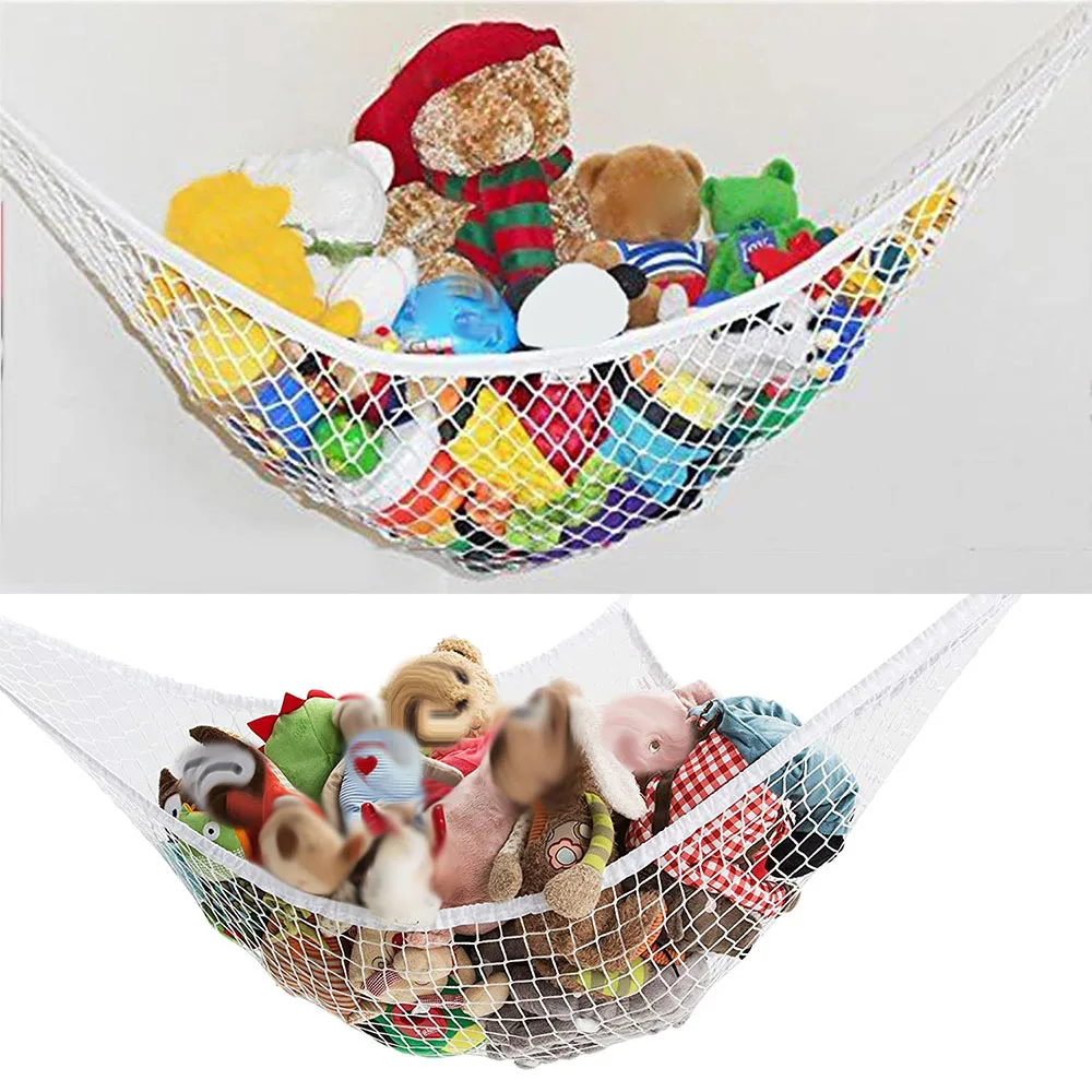 

Children Toy Hammock Stuffed Animal Storage Net Hammock Wall storage hanging bag Mesh Kids Bedroom Stuffed Storage Organizer