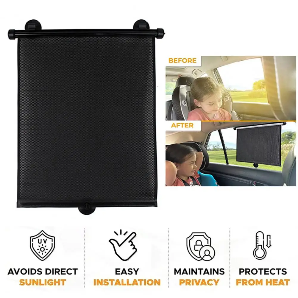 

Baby Car Window Curtain Retractable Car Sun Shade Protect Baby from Uv Rays Keep Privacy with This Side Window Curtain A for Car