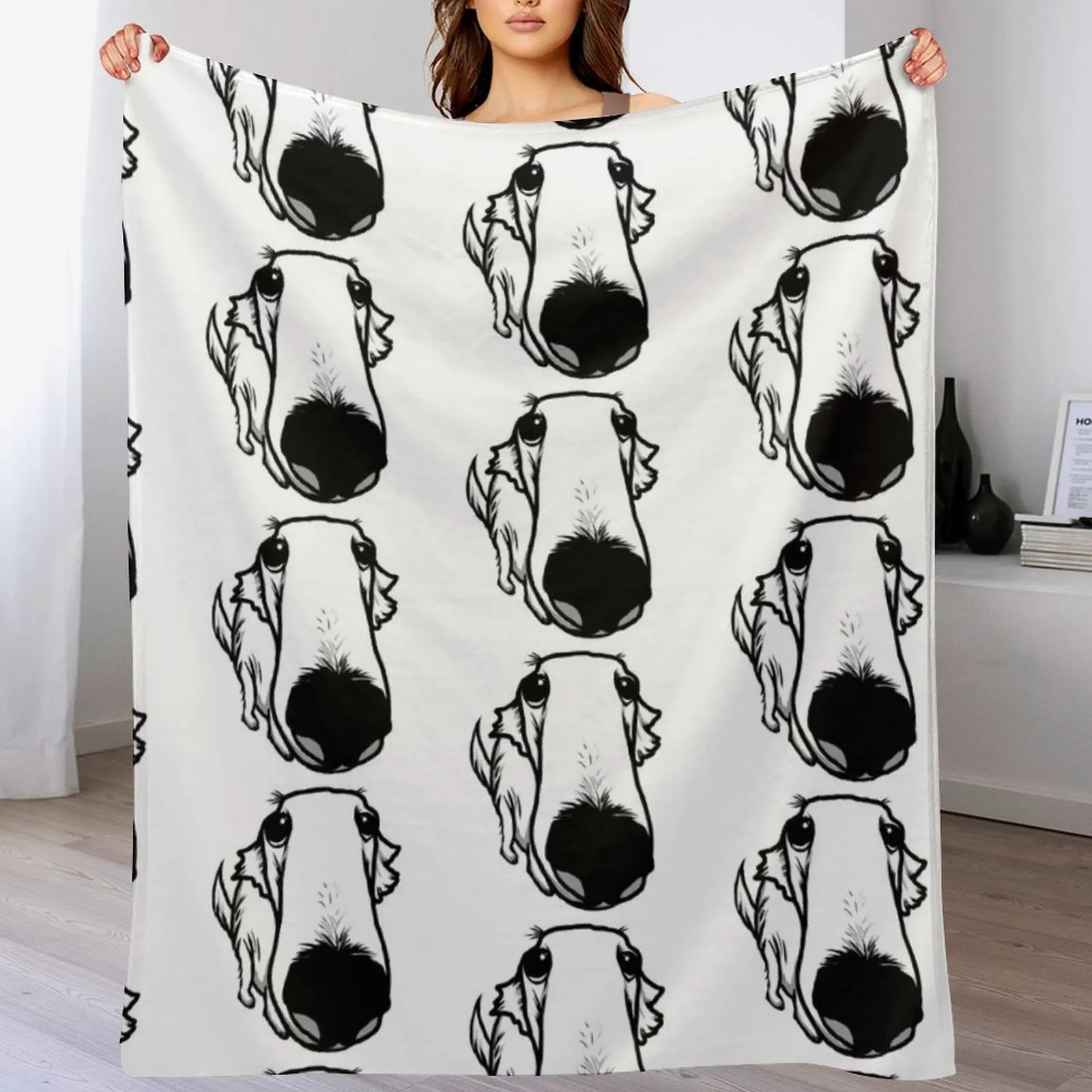 Милое борзойское длинное одеяло для собак зимние постельные принадлежности