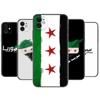 syrian revolution flag phone cases for iphone 13 pro max case 12 11 pro max 8 plus 7plus 6s xr x xs 6 mini se mobile cell