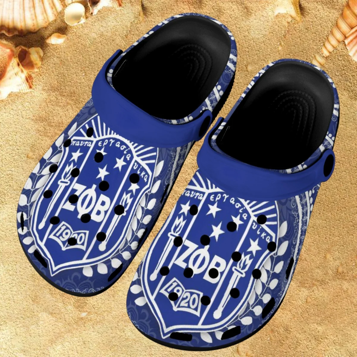 Sandals Women 2023 Summer Zeta Phi Beta Brand Designer Fashion Girls Home Bathroom Slides Lightweight Beach Slippers for Female