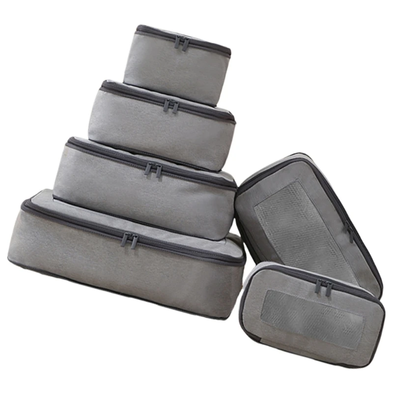 Компактные органайзеры для одежды из 6 шт. чемодана дорожного упаковочного