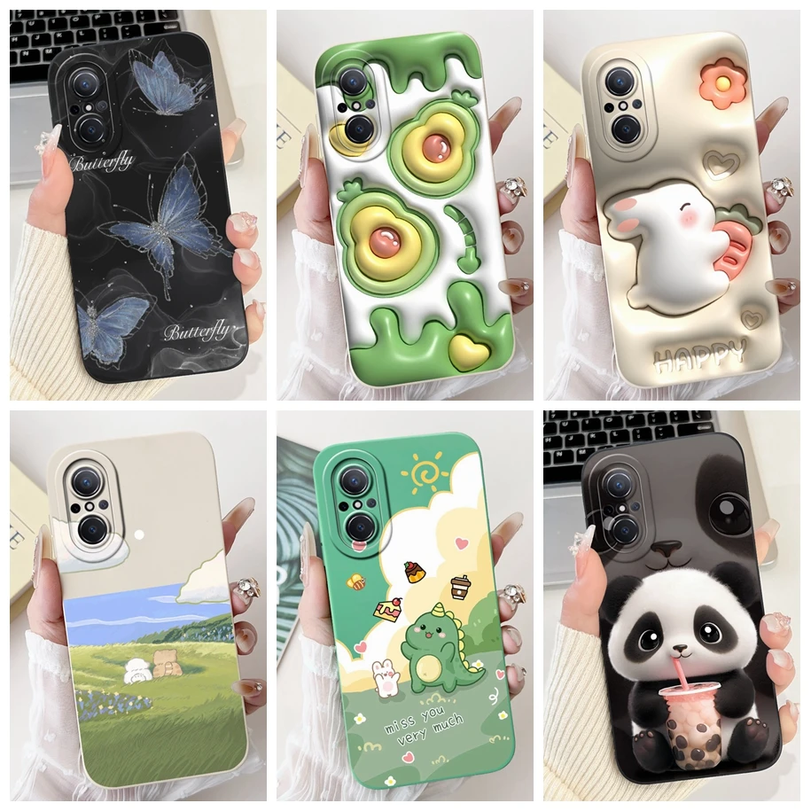 Чехол для Huawei Nova 9 SE чехол с милым мультяшным рисунком противоударный мягкий из