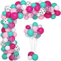 139pcs pink tiffany blue balloons garland arch kit white rose red balloon baby shower girls birthday wedding party decoration
