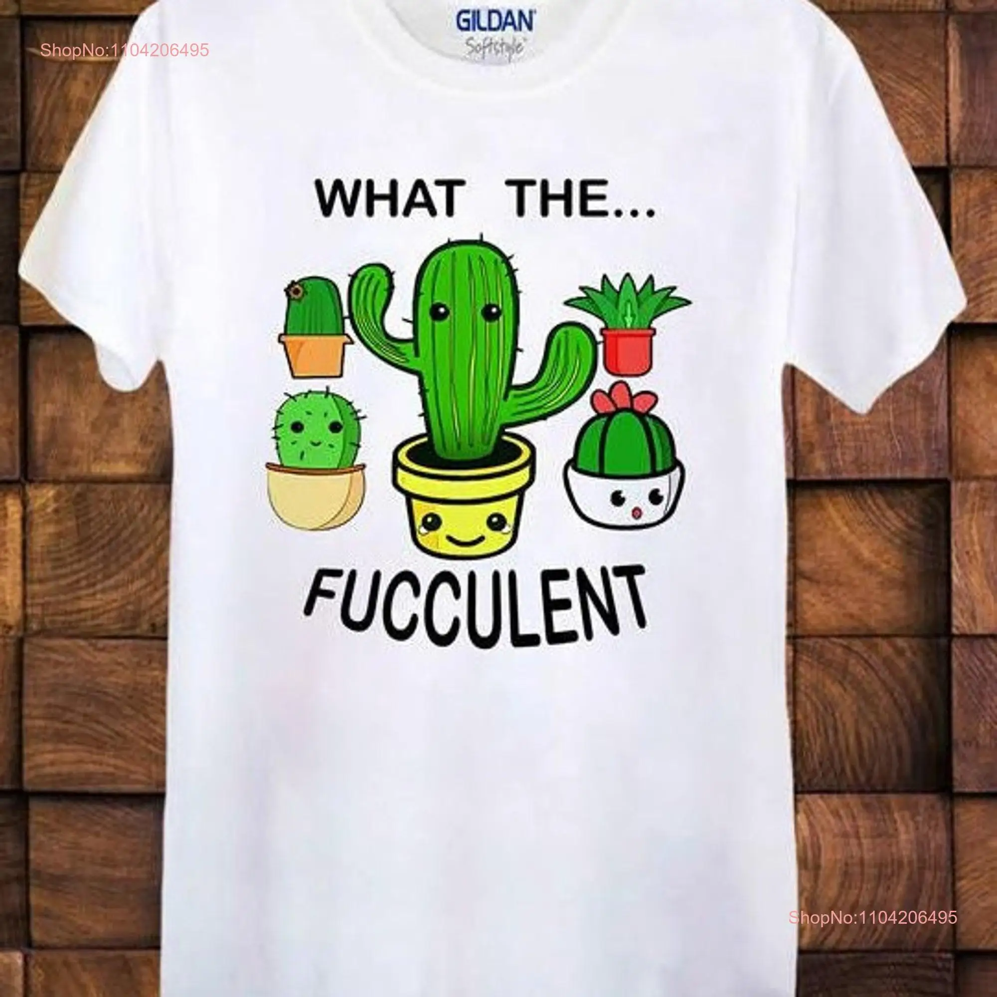 Футболка What The Fucculent Funny Cactus Succulent Gardening Ideal Present Мужской женский топ с длинными или