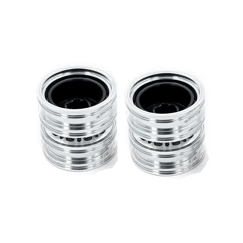 

A Pair of Metal Front and Rear Narrow Wheels for 1/14 Tamiya RC Truck Trailer Tipper Scania MAN Benz Actros Volvo Car Diy Parts