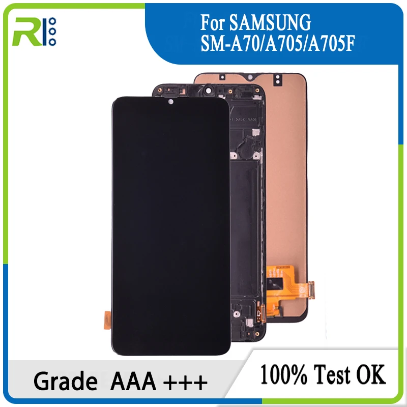 

Дисплей 6,7 ''для Samsung Galaxy A70 2019 A705 A705F A705DS, ЖК-дисплей, сенсорный экран, дигитайзер в сборе для Samsung A70 LCD