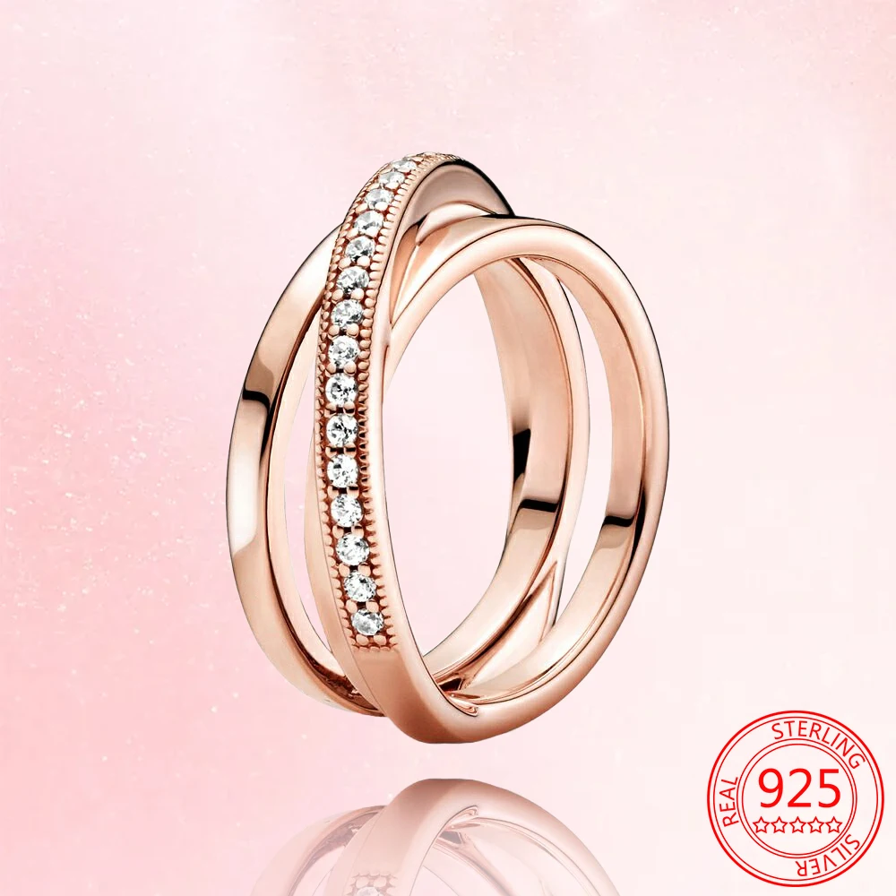 

Женское кольцо из серебра 925 пробы, с тремя вставками