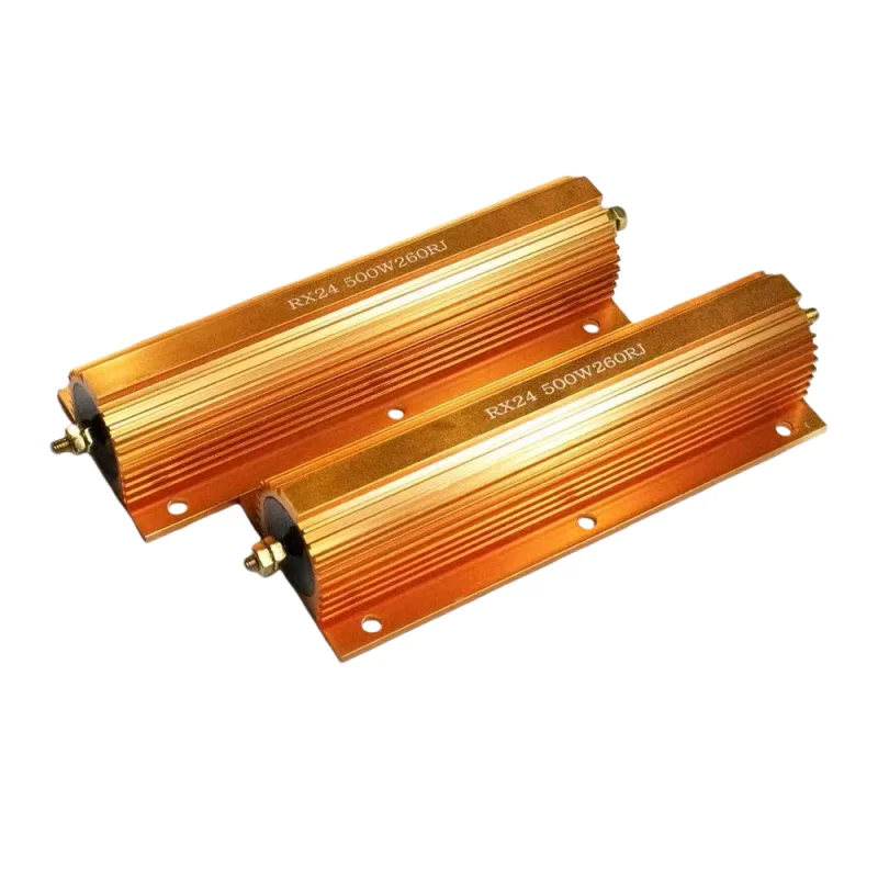 RX24 100% НОВЫЙ 200W 300W 500W Резистор в золотом алюминиевом корпусе 0.1 ~ 10K 0.15 0.2 0.5 1 2 4 6 8 10 15 20 100 (art.: 3920d8167ce54) - 3920d8167ce54