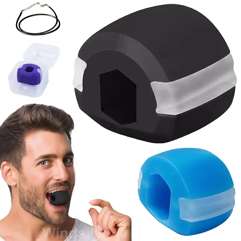 

NEW2023 Jaw Exercise Ball Pop N Go Mouth Jawline Exerciser Food Grade Silicone Gel JawLine Muscle Training Double Chin Remover N