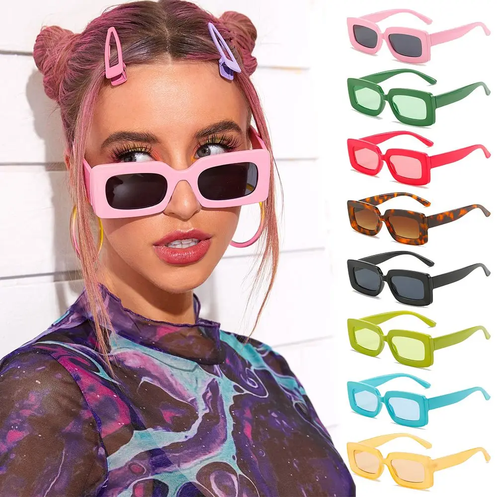 

Popular Women's Sunglasses Trend Vintage Big Frame Rectangle Glasses 2022 Fashion Women Sun Glasses Ladies Eyewear