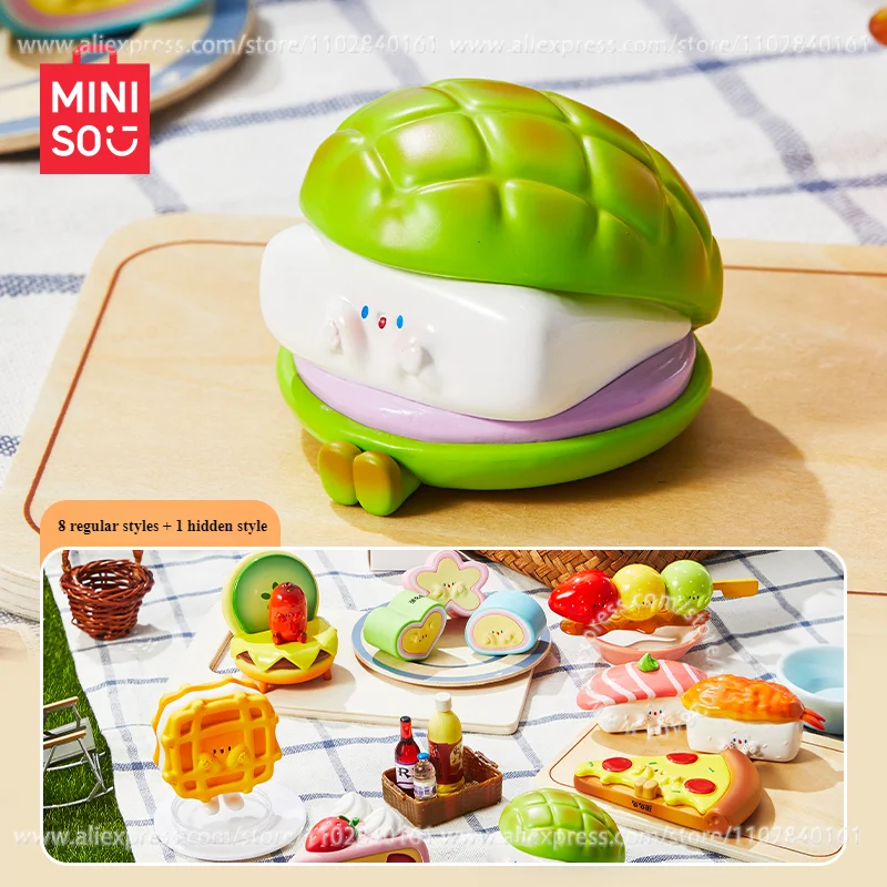MINISO слепая коробка все вещи держа свои лица выход для пикника тематическая серия