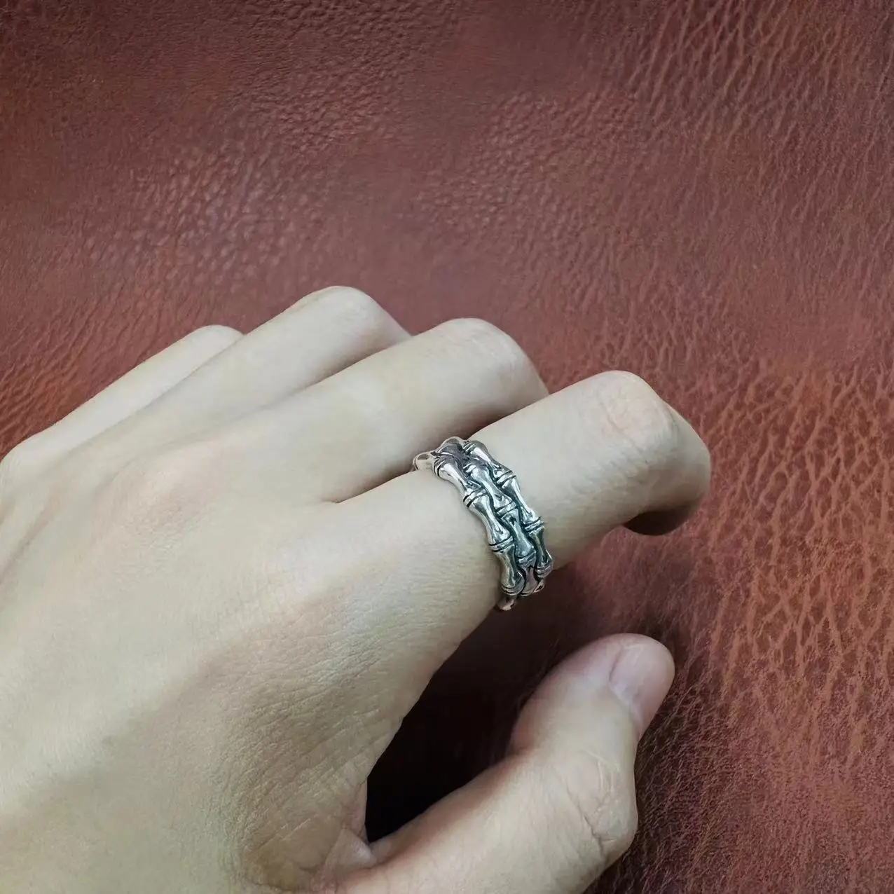 Кольцо из серебра 925 пробы в китайском ретро-стиле