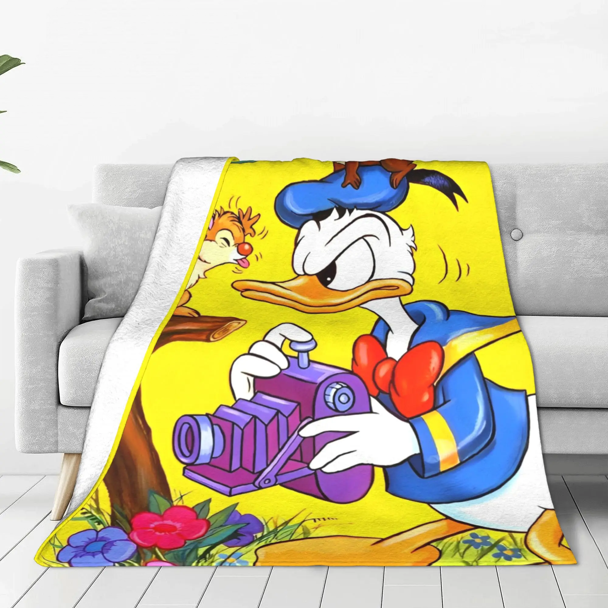 Чип 'n' Дэйл и гремпи Дональд Дак одеяло мультфильм фланель смешные мягкие