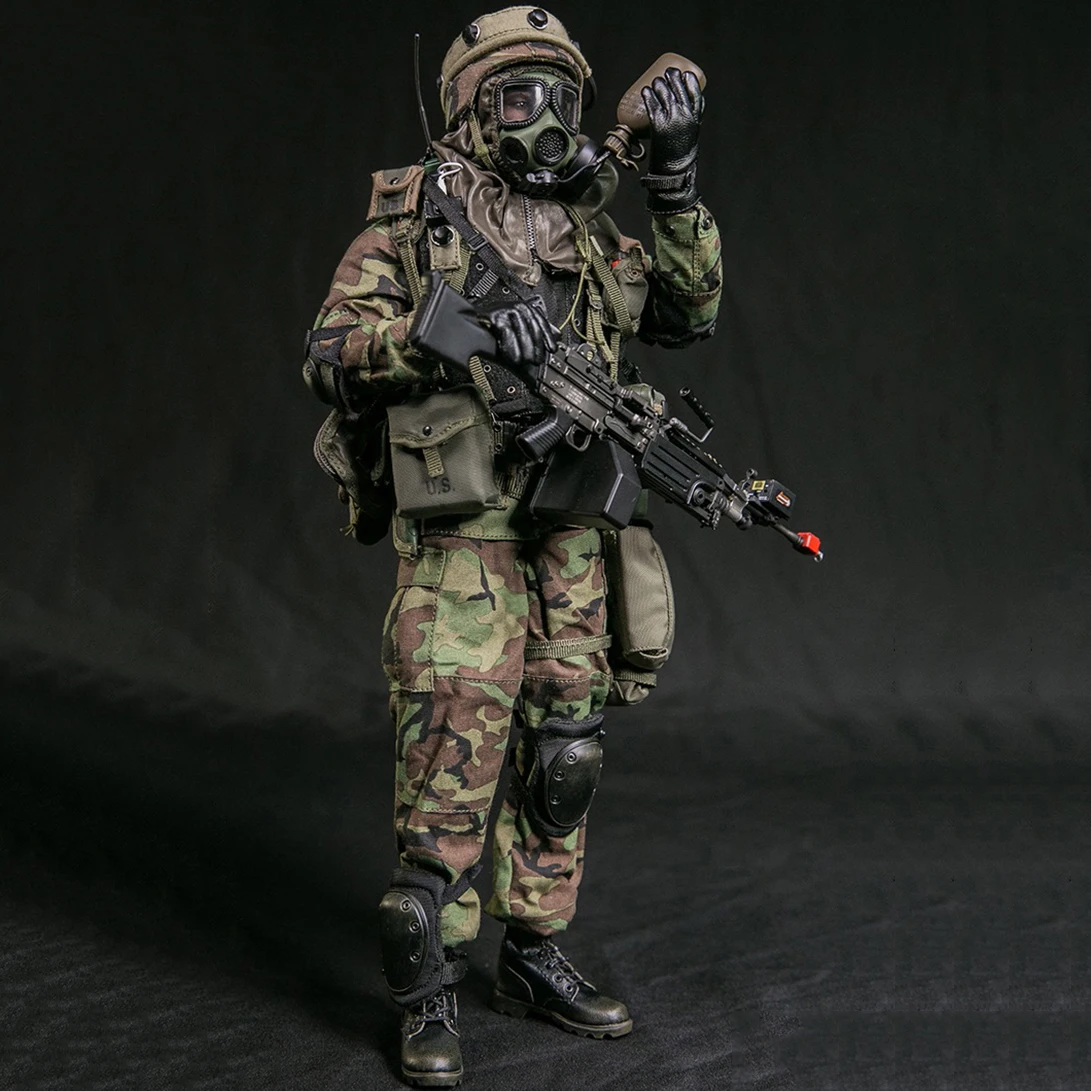 

DAMTOYS 78082 1/6 Scale Marine Corps Gunnery Sergeant Crews 12 inch Black Male Soldier Action Figure Model In Stock