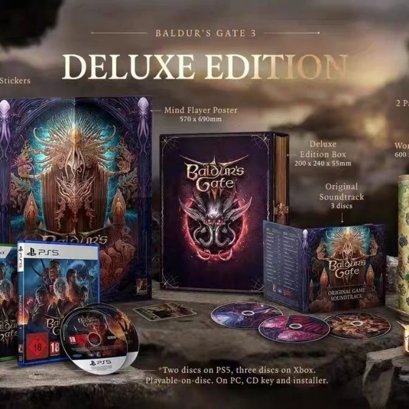 Sony Playstatio5 PS5 Оригинальный новый игровой компакт-диск BALDURS GATE 3 роскошная