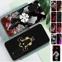 yinuoda black clover anime phone case for samsung s10 21 20 9 8 plus lite s20 ultra 7edge