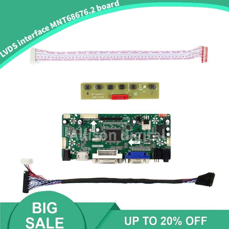 Новый комплект контрольной платы монитора для LTN173KT01 LTN173KT02 LTN173KT03 HDMI + DVI VGA 1600X90 0