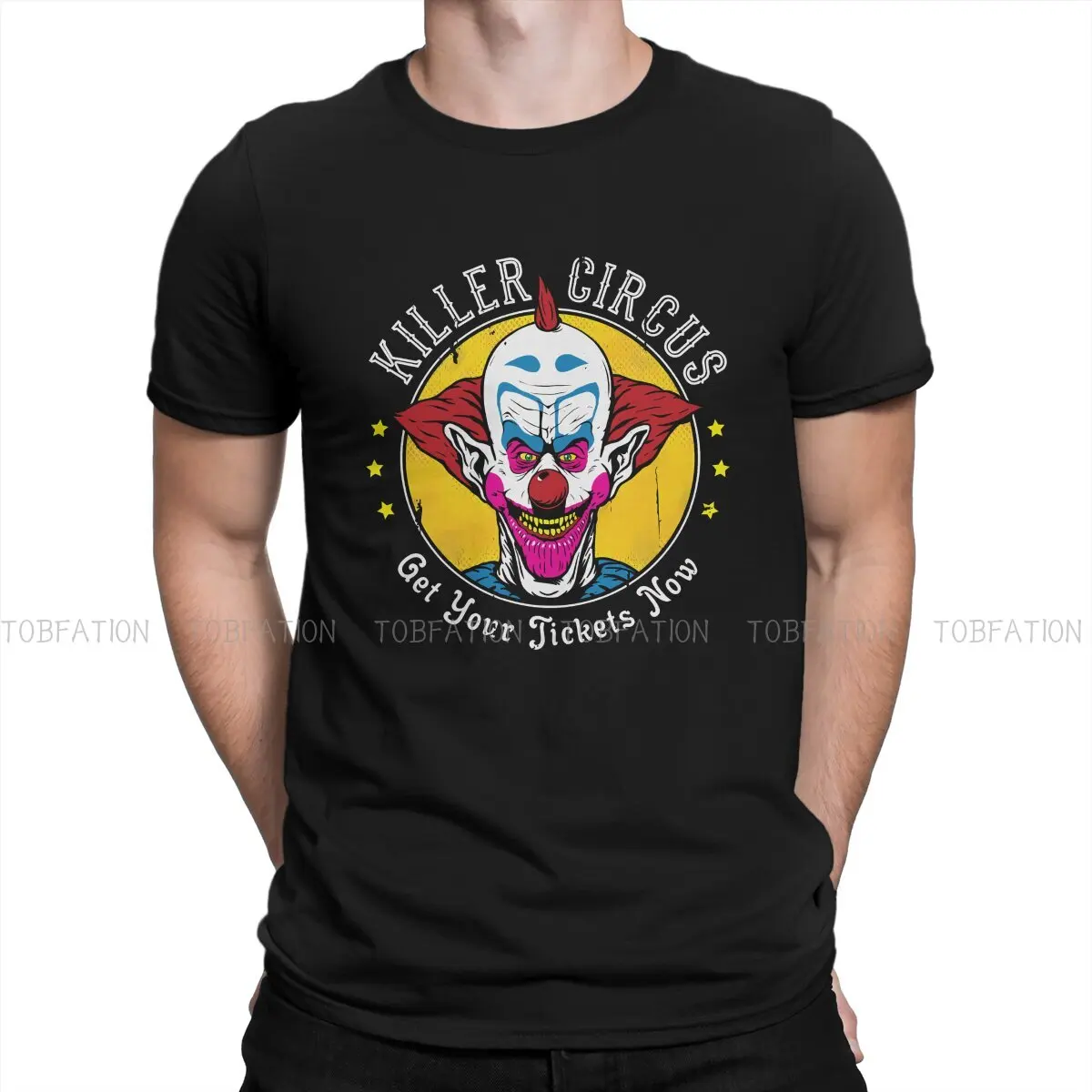 

Killer Klowns From Outer Space Film Crewneck TShirts Hip Hop Distinctive Homme T Shirt Funny Tops Size S-6XL