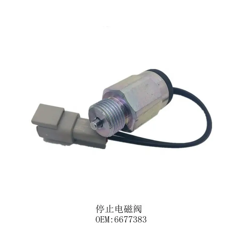 

6677383 Excavator solenoid valve for electric parts fuel Shut Off /stop Solenoid valve