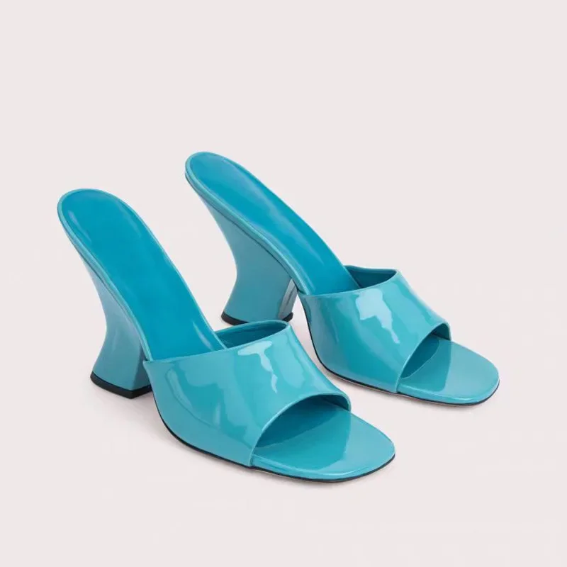 Strap Open Toe Wedge Sandals Lether Sexy Outdoor Wear Slippers Simple Fairy Thick Heel Fashionable Women Shoes Sandalias Mujer