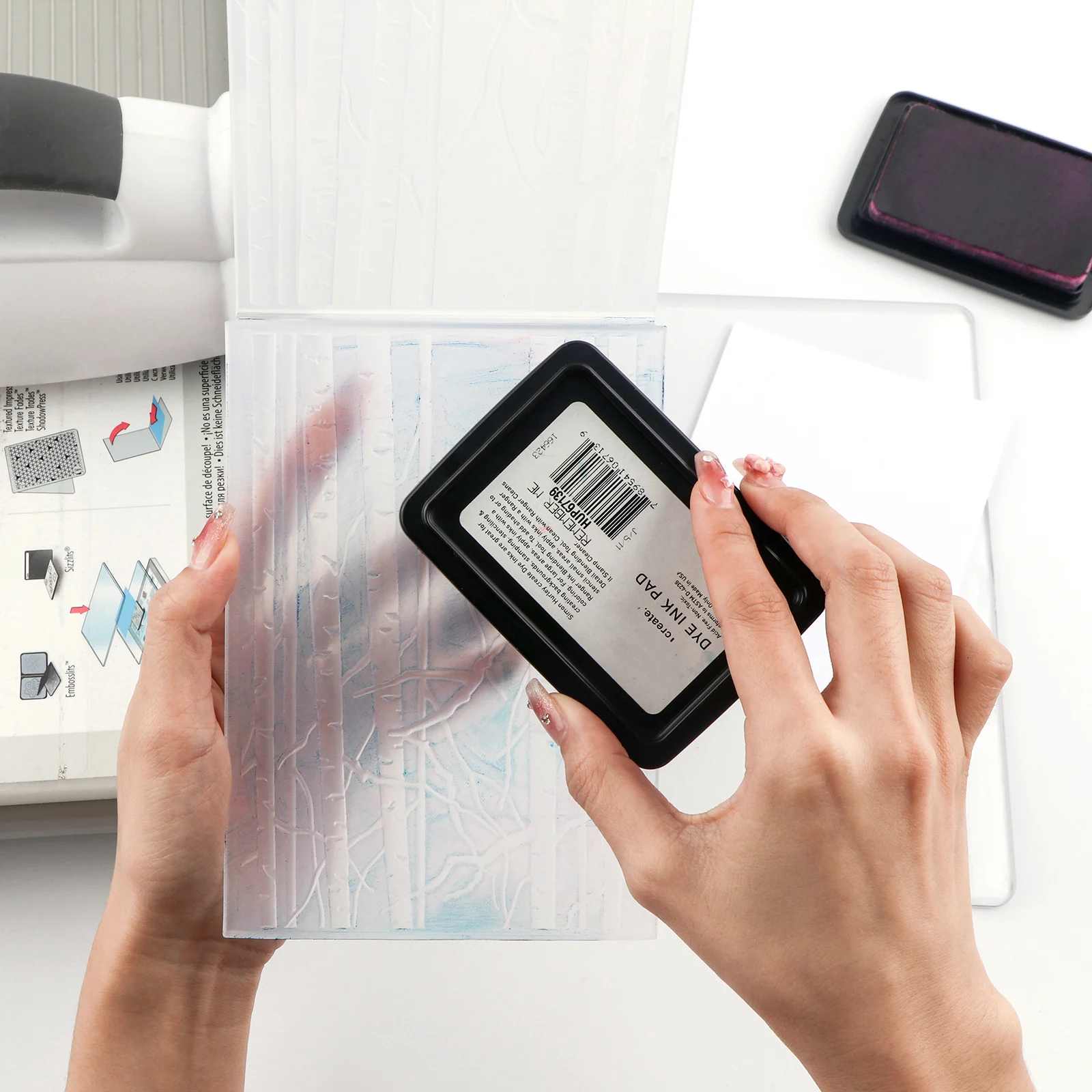 Birch Forest Pattern 3D Embossing Folder and Matching Dies for Adding Textured Detail To Paper Crafting Card Making Supplies