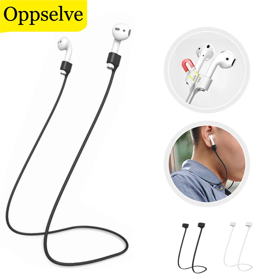

Bluetooth Earphones Silicone Cable Cord Earphone Strap For Airpods Pro And For Airpods 1 2 Wired Earphone Anti-Lost Strap Rope