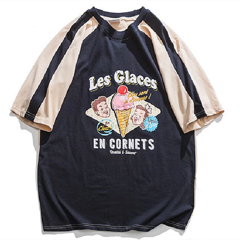 

Модные высококачественные хлопковые топы с рукавами реглан и круглым вырезом, ЗАБАВНЫЕ РЕТРО футболки с графическим рисунком в стиле препп...