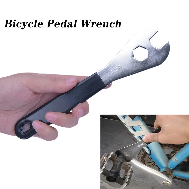 1Pc Bicycle Pedal Wrench Repair Tool Mountain Bike Hub Cone Wrench Bicycle Pedals Removal Repair Spanner Cycling Accesories