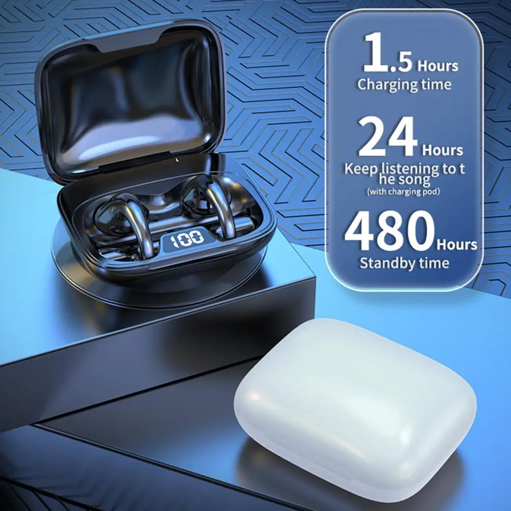 

Универсальные беспроводные наушники ABS с клипсой, беспроводные наушники с длительным временем работы в режиме ожидания, умное Шумоподавлен...