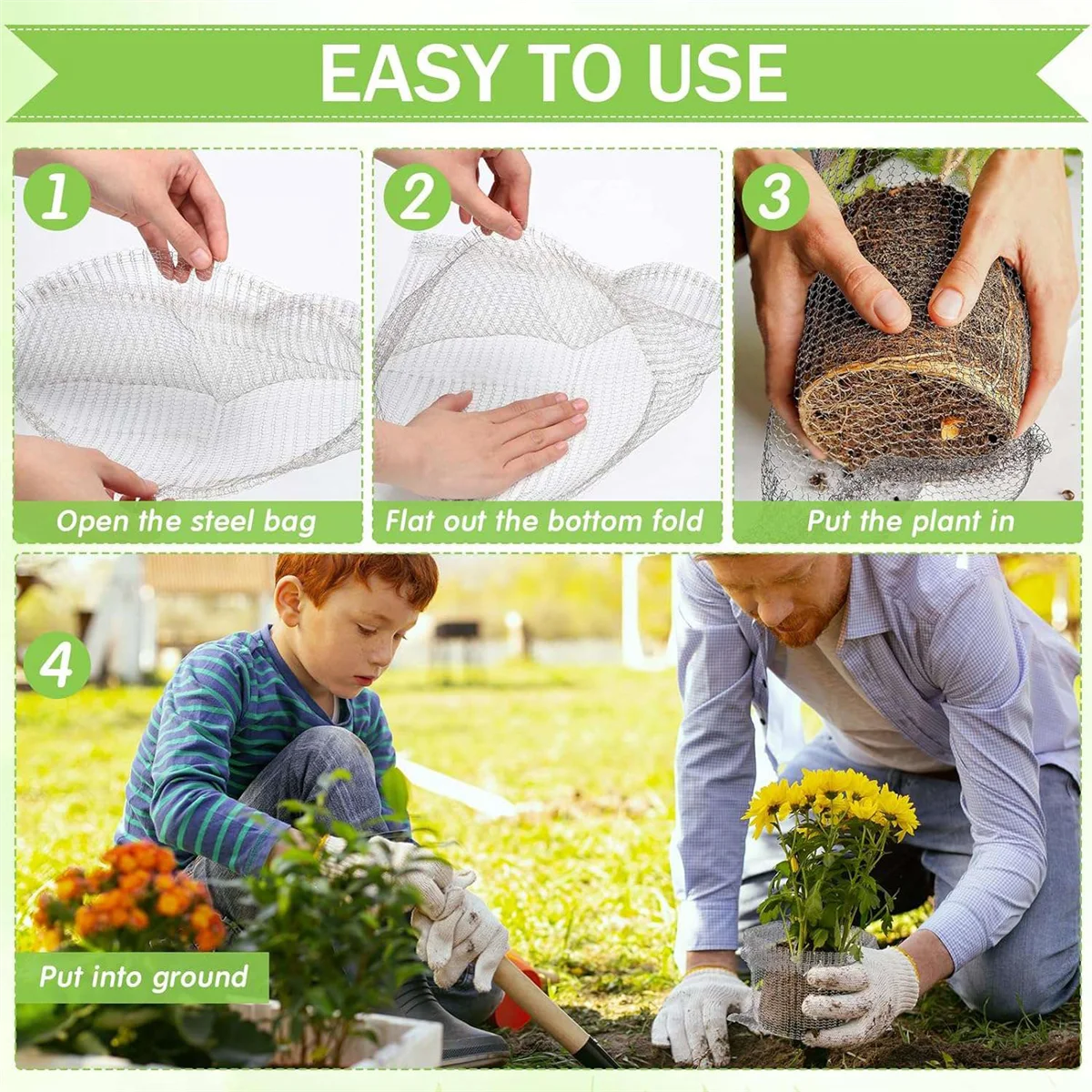 Корзины для защиты корней растений Проволочная Корзина сетчатые проволочные