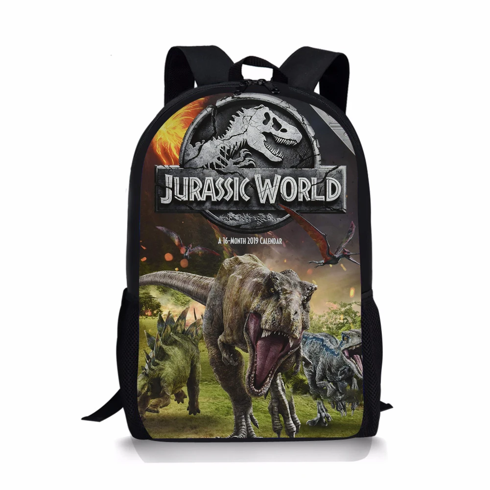 ADVOCATOR Jurassic World Dinosaur Print Children's Backpack Custom Students Satchel Waterproof Boy School Bags Free Shipping