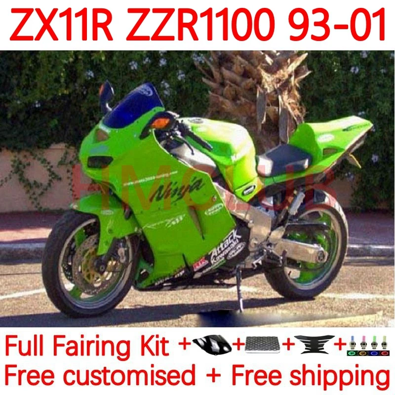 

Осветительные кольца для KAWASAKI, зеленый свет, NINJA ZX 11R ZX11 R ZZR1100 ZX11R 1993 1994 1995 1996 ZZR 1100 97 98 99 00 01, 74No.48