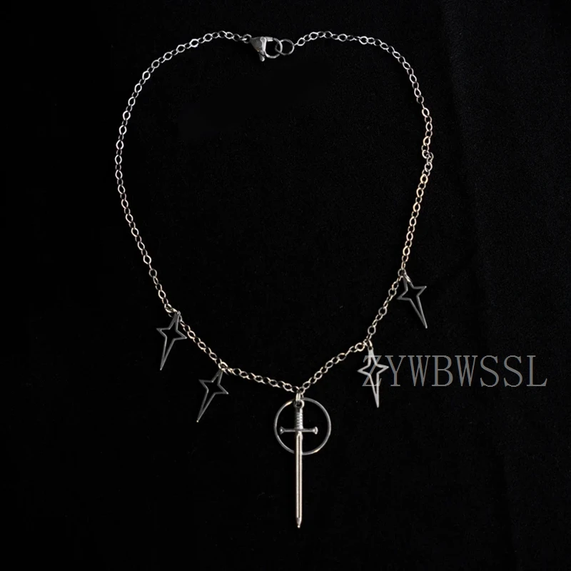 Цепочка с подвеской в стиле эльфия колье из нержавеющей стали ювелирные изделия