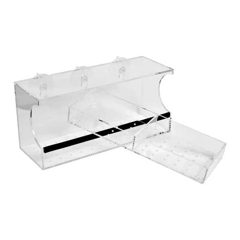 

Window Bird Feeder Acrylic Bird House Feeders Food Dispenser Bird Feeding And Drinking Container With Suction Cups For Balcony
