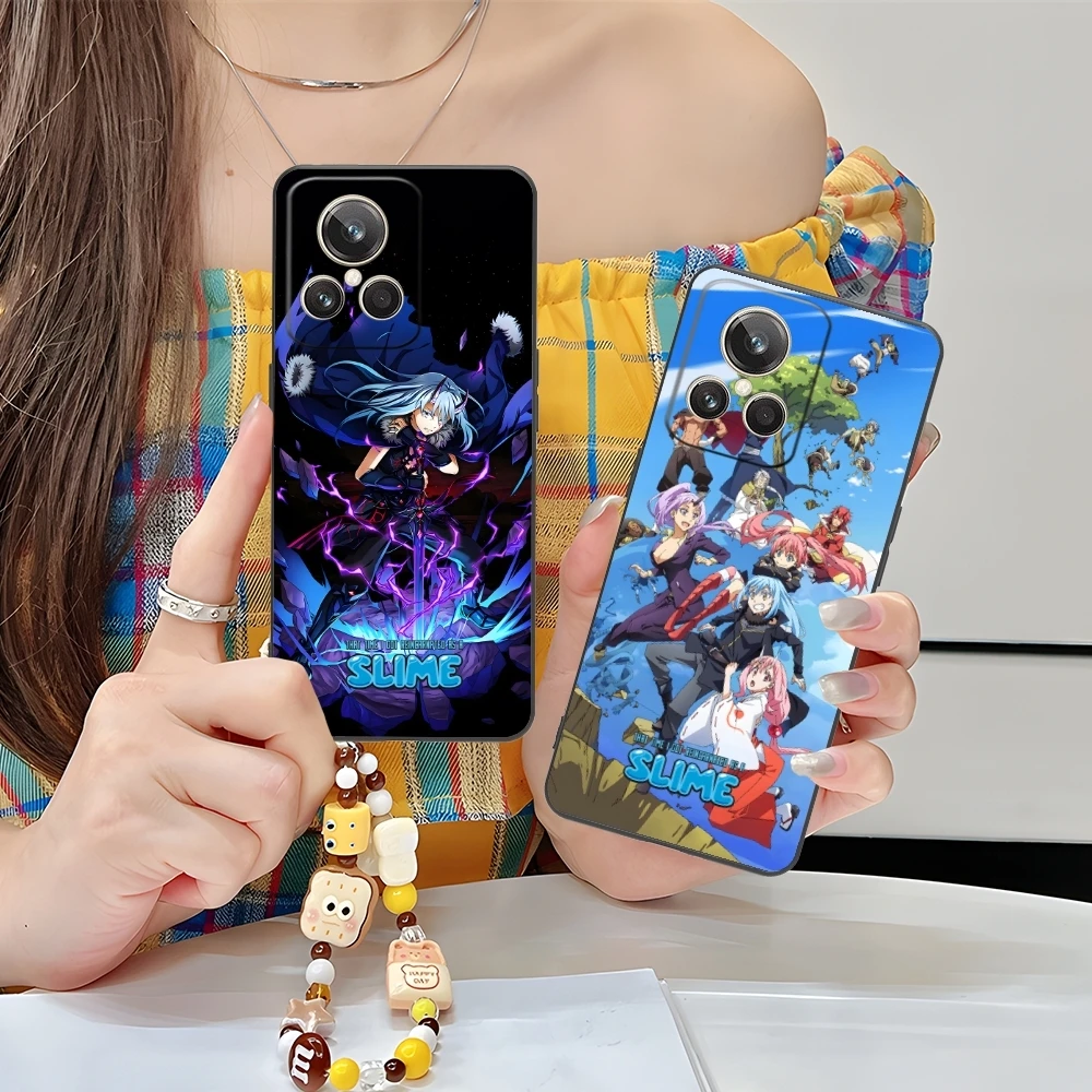 Slime Tensura Rimuru Mobile Phone Case for Realme GT 2 9i 8i 7i Pro X50 X2 C35 C21 C20 C11 C3 Black Soft Cover Shell